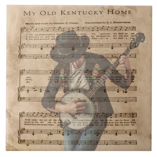 MY OLD KENTUCKY HOME CERAMIC TILE (Front)