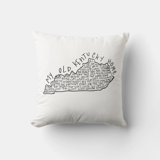 My Old Kentucky Home pillow (Front)