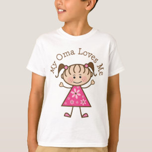 My Oma Loves Me Stick Figure T-Shirt