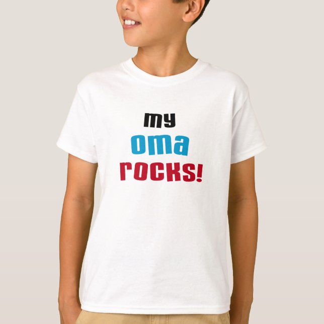 My Oma Rocks T-shirts and Gifts (Front)