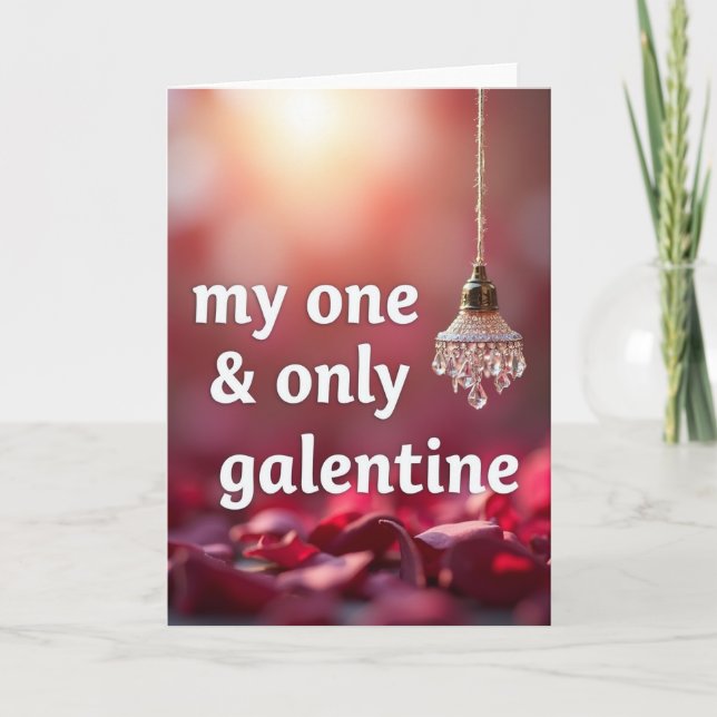 My One And Only Gold Galentine Card (Front)