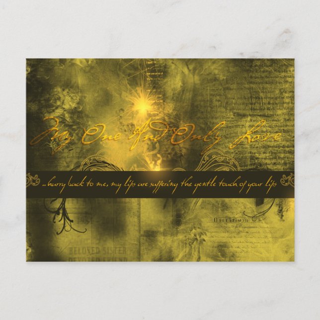 My One And Only Love Postcard (Front)