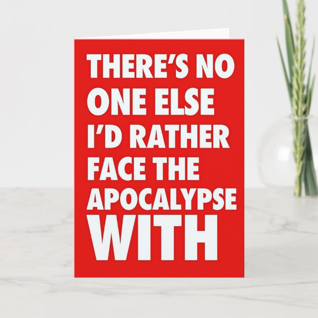 My Only Apocalypse Partner Card (Front)