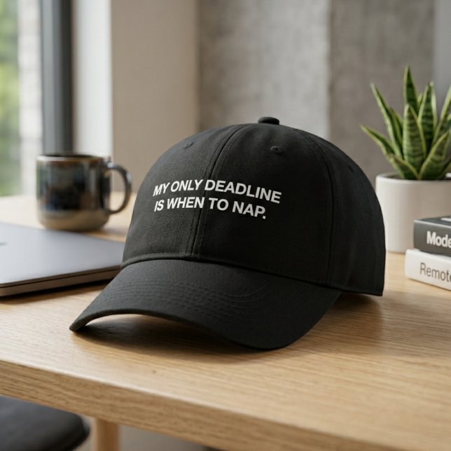My Only Deadline Is When To Nap Funny Retired Dad Hat (Creator Uploaded)