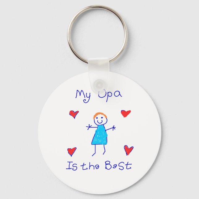 My Opa is the Best Keychain (Front)