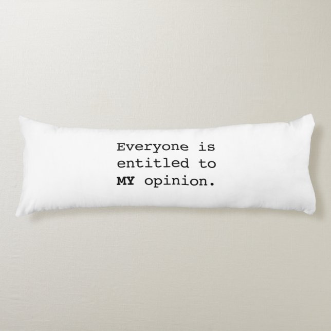 MY Opinion Body Pillow (Front)