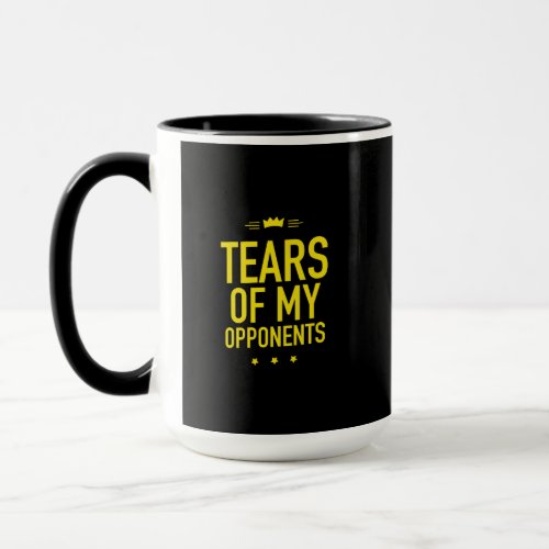 My opponents funny boxing quote mug