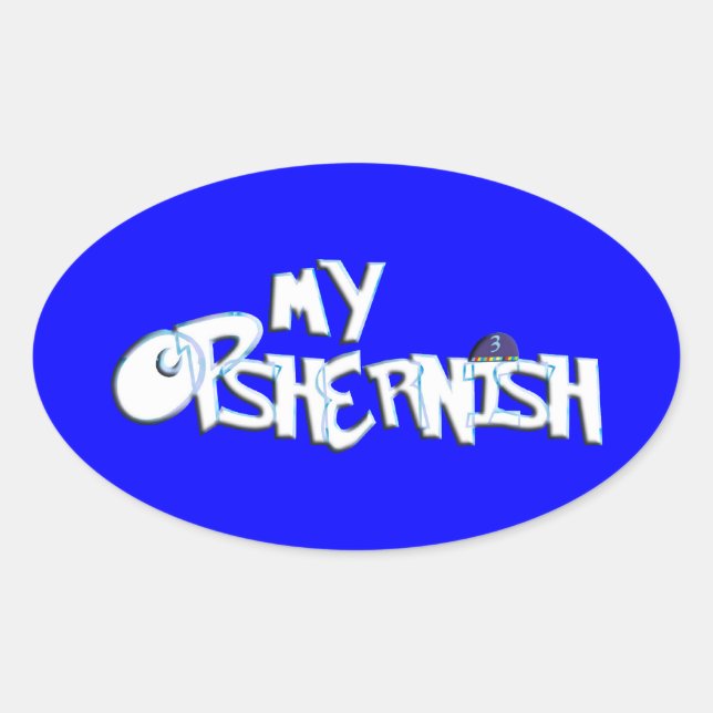 My Opshernish Oval Sticker (Front)