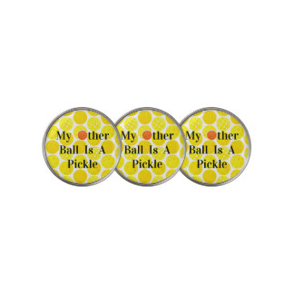 My Other Ball Is A Pickle, Yellow Pickleball Balls Golf Ball Marker