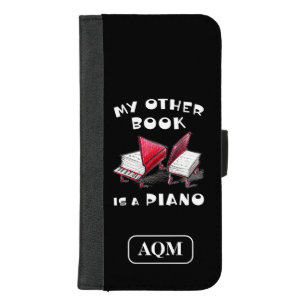 My Other Book Is A Piano, For Keyboard Musician iPhone 8/7 Plus Wallet Case