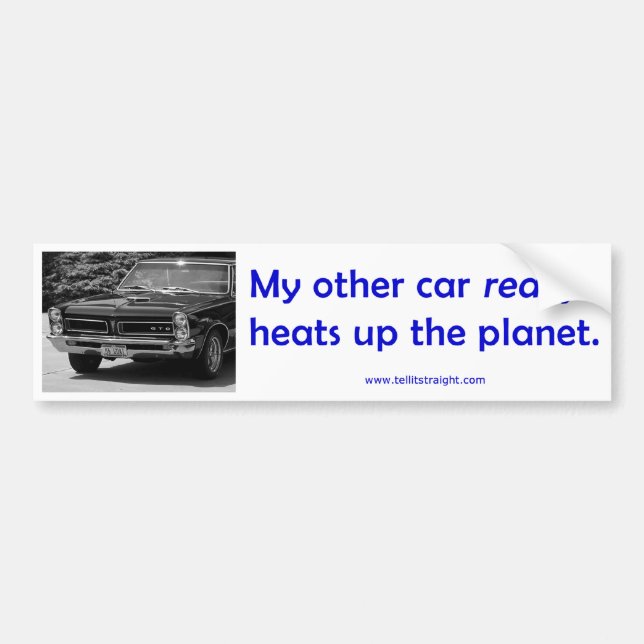 My Other Car (65 GTO) Bumper Sticker (Front)