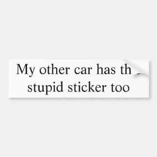 My other car has this stupid sticker too