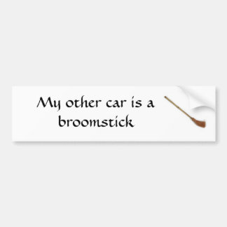 My other car is a broomstick bumper sticker