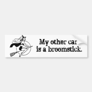 "My Other Car is a Broomstick" Bumper Sticker