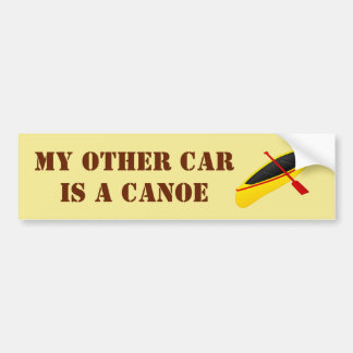 My Other Car is a Canoe Bumper Sticker