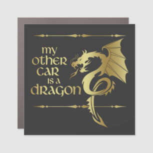 My Other Car is a Dragon Medieval Renaissance Car Magnet