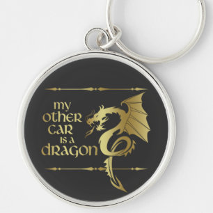 My Other Car is a Dragon Medieval Renaissance Keychain
