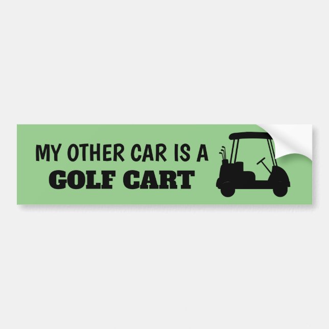 My Other Car is a Golf Cart Sticker (Front)