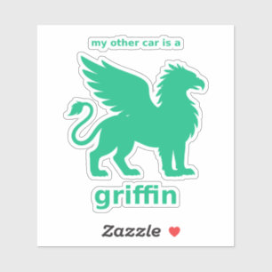 My Other Car Is a Griffin Decal (Emerald Vinyl)