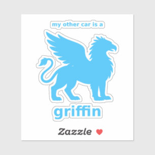 My Other Car Is a Griffin Decal (Sky Blue Vinyl)