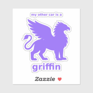 My Other Car Is a Griffin Decal (Violet Vinyl)