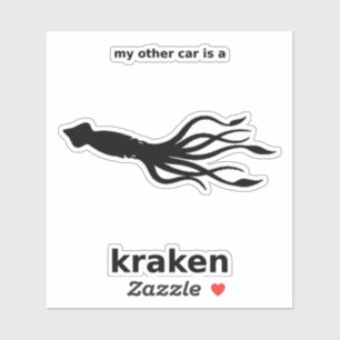 My Other Car Is a Kraken Decal (Black Vinyl)
