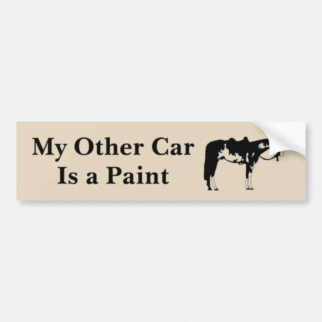 My Other Car Is A Paint Bumper Sticker (Front)