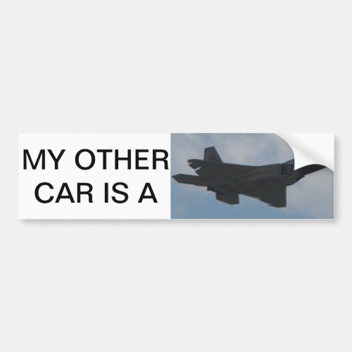 My other car is a Raptor Bumper Sticker