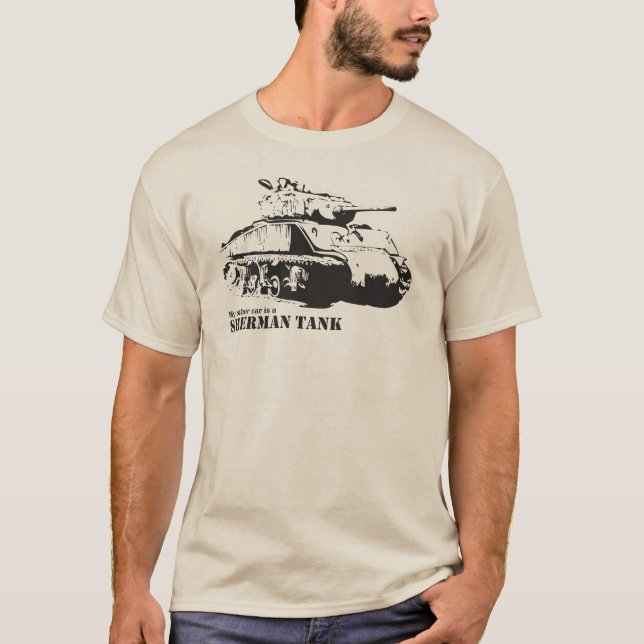 My other car is a Sherman Tank T-shirt (Front)