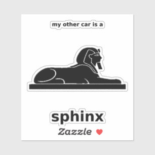 My Other Car Is a Sphinx Decal (Black Vinyl)