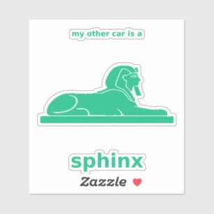 My Other Car Is a Sphinx Decal (Emerald Vinyl)