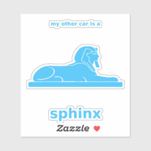 My Other Car Is a Sphinx Decal (Sky Blue Vinyl)
