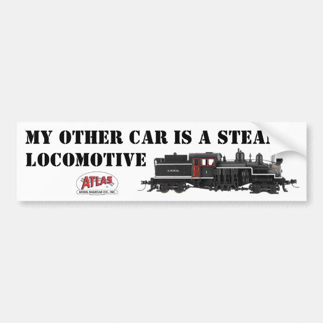 My Other Car is a Steam Loco Bumper Sticker (Front)