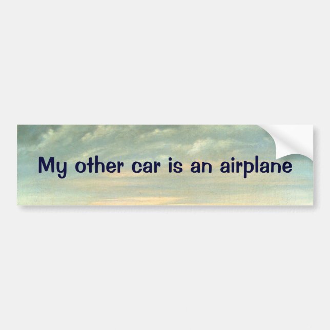 My other car is an airplane - bumper sticker (Front)