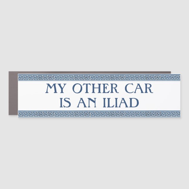 My Other Car Is An Iliad Car Magnet (Front)