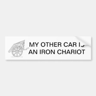 MY OTHER CAR IS AN IRON CHARIOT BUMPER STICKER