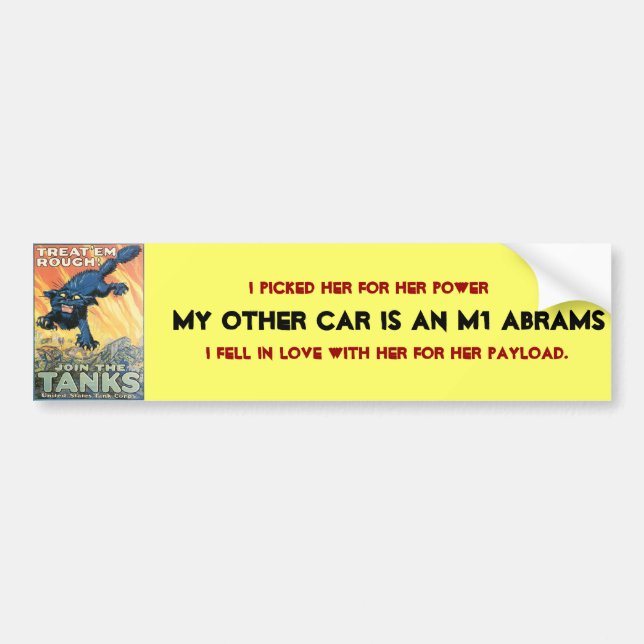 My other car is bumper sticker (Front)