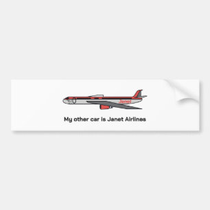 My other car is Janet Airlines Bumper Sticker
