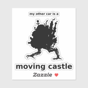 My Other Car's a Moving Castle Decal (Black Vinyl)