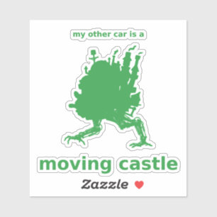 My Other Car's a Moving Castle Decal (Green)