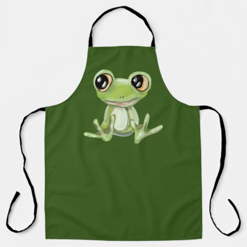 My Other Green Frog Friend Apron