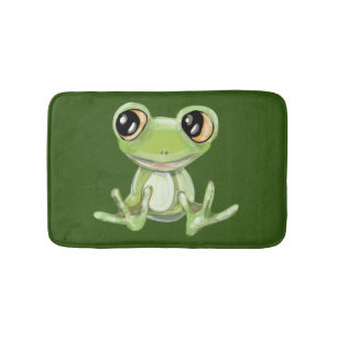 My Other Green Frog Friend Bath Mat