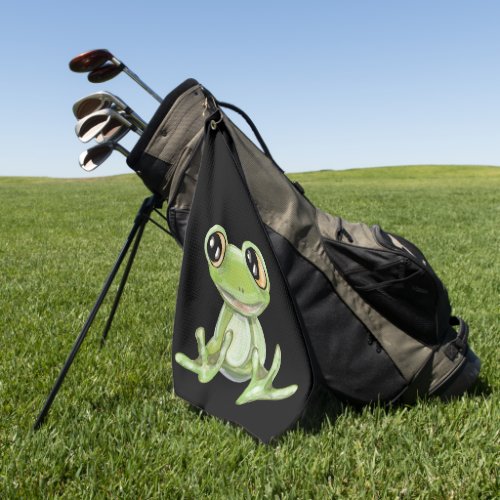 My Other Green Frog Friend Golf Towel