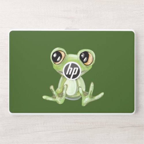 My Other Green Frog Friend HP Laptop Skin