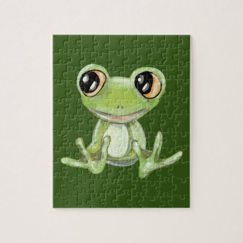 My Other Green Frog Friend Jigsaw Puzzle