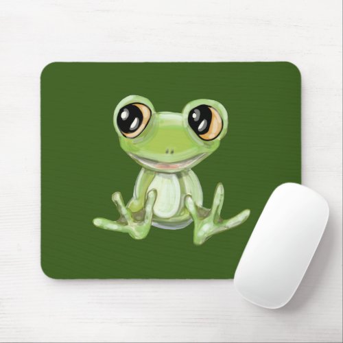 My Other Green Frog Friend Mouse Pad