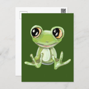 My Other Green Frog Friend Postcard