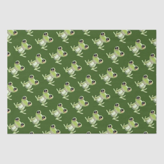 My Other Green Frog Friend Tissue Paper (Front)