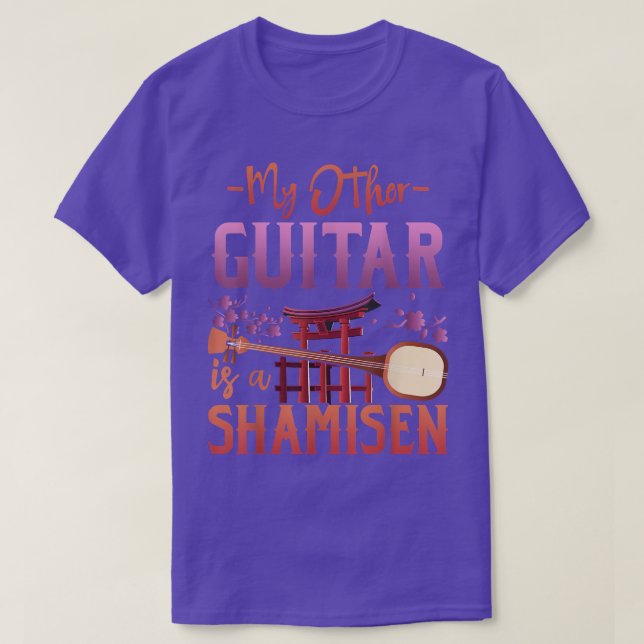 My Other Guitar Is A Shamisen  T-Shirt (Design Front)
