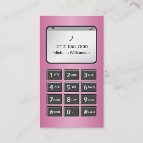 My Other Phone - Pink Business Cards